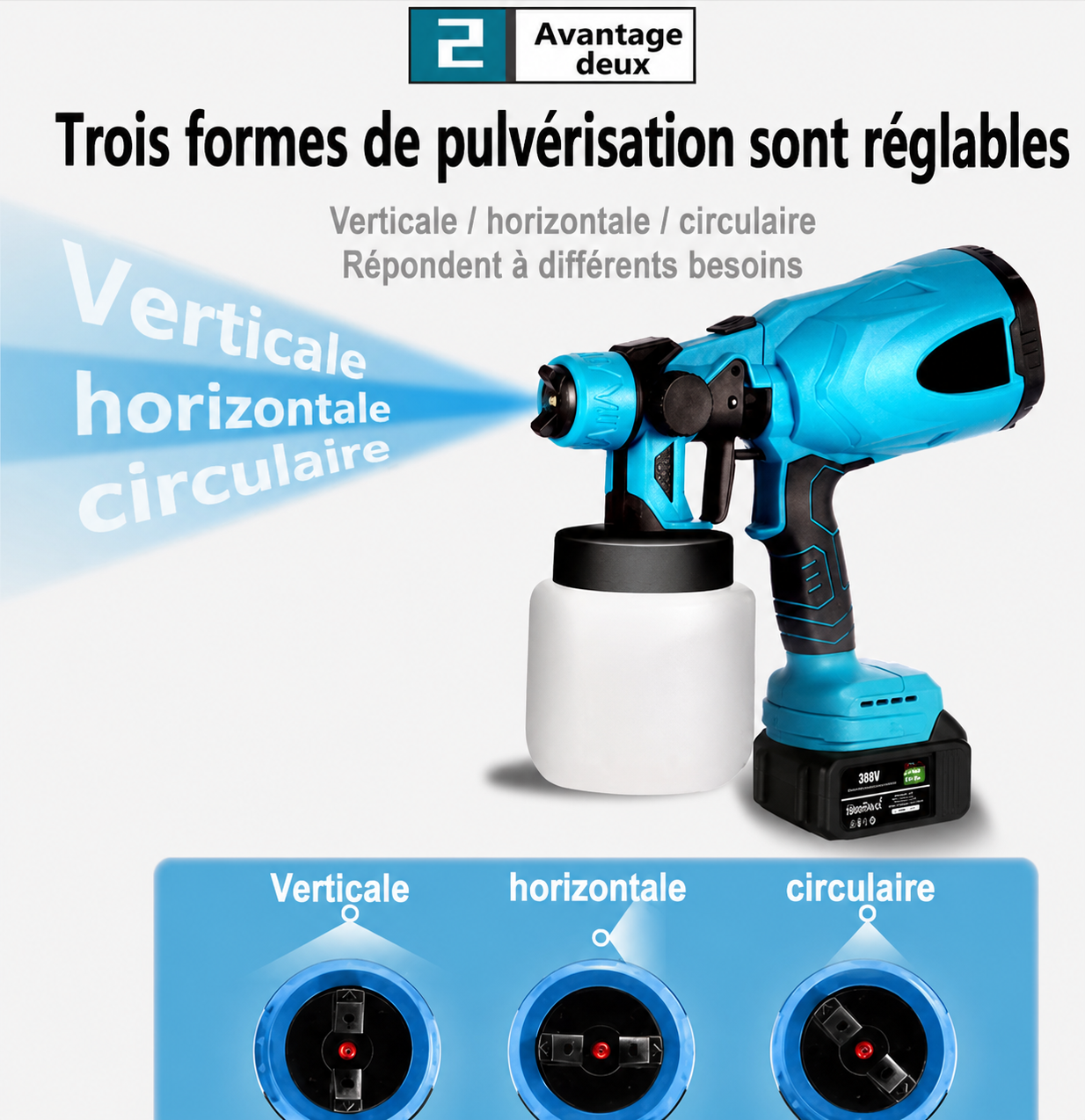 Pulvérisateur de Peinture Sans Fil | 2 Batteries | 10 000 FCFA